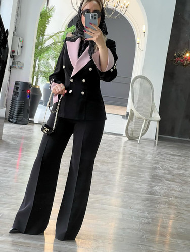 کت و شلوار بلک پینکی💯😍عالی و شیک👌کد 73082