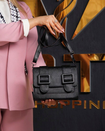 کیف چرم مدل هانیس مشکی جذاب کد45300💼🤩