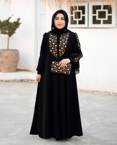 مانتو عبایی سیلوانا شیک و خاص کد 99730🛍️🎀