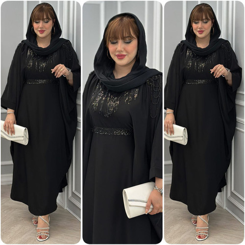 عبایی سردوش دار مهلقاالیزه با کیفیت و زیبا کد89263😍✅