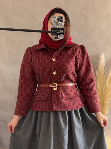 ست کت و دامن گوچی شیک و عالی🤩🎀🎀۳۸۲