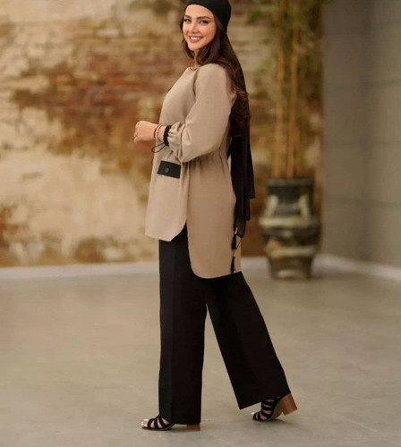 ست تونیک شلوار زیبا تک رنگ 🛍🛍۱۹۷