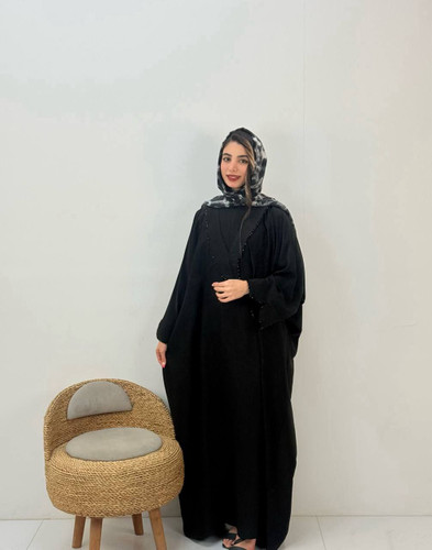 مانتو عبایی یقه هفت نیم زیپ دلبر با کیفیت و زیبا کد 100142✨✅