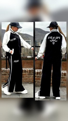 ست سویشرت شلوار پرادا😍💯بسیار شیک و جذاب😎✅کد80631