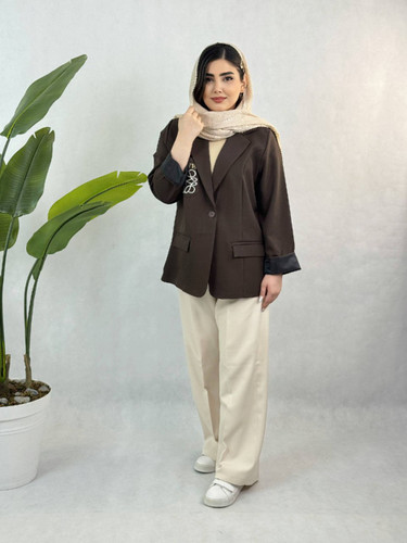 کت گلدوزی لووه جذاب و با کیفیت کد101665🤎🧸