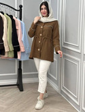 مانتو گل بابونه کد 7591 ماه بانو🛍️✅