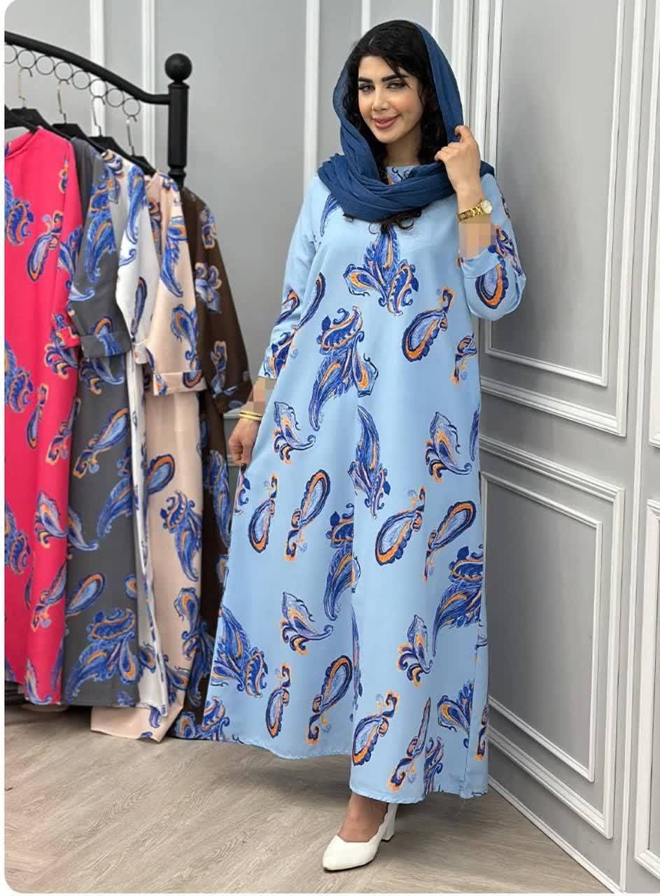پیراهن بهاری و زیبای غزل کد 7629 ماه بانو🦋✨