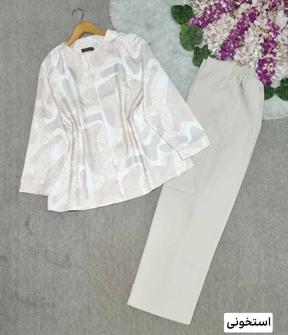 ست کت و شلوار مهتاب 💞💯🛍🎀۴۴۰۰۳نفس بانو