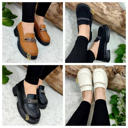 کفش کالج عروسکی طبی مدل عینکی کد 100162 شریف