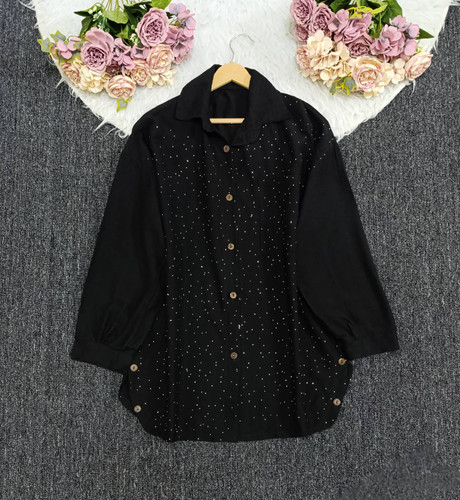 مانتو بابوس بغل دکمه ۸۲۱۶ 💯💯ليدي شاپ