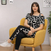 ست تیشرت شلوار هامون تنخور عالی 😍✅2729شایسته