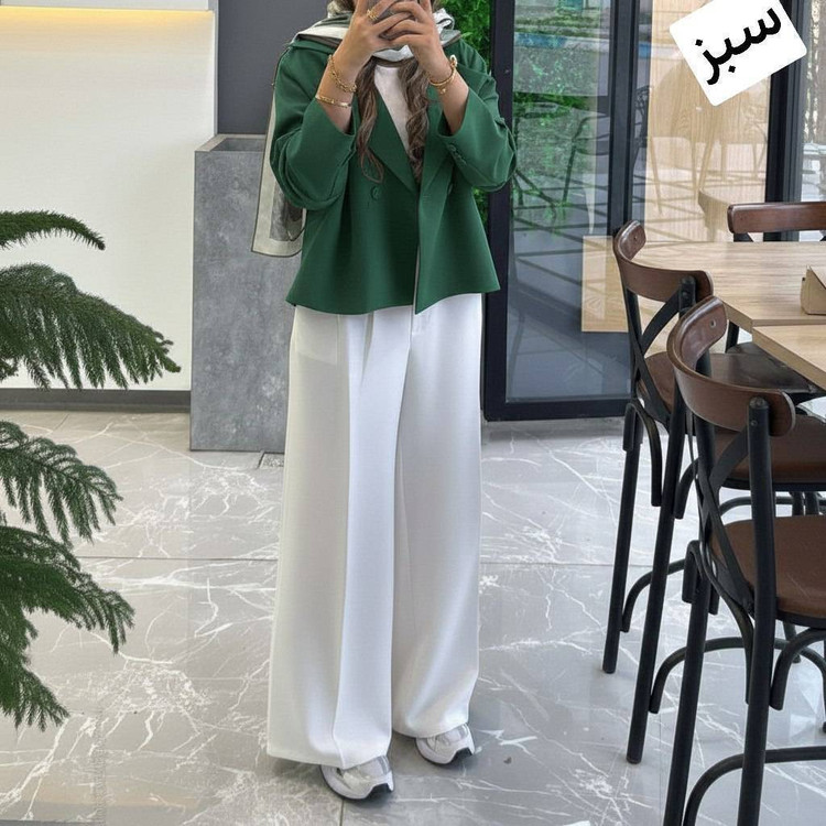 کت شلوار نیلدا مخصوص زیبا پسندا🌱🩵6193سیمونا