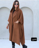 مانتو پانچ کلاه دار در رنگبندی عالی 5241 سیمونا