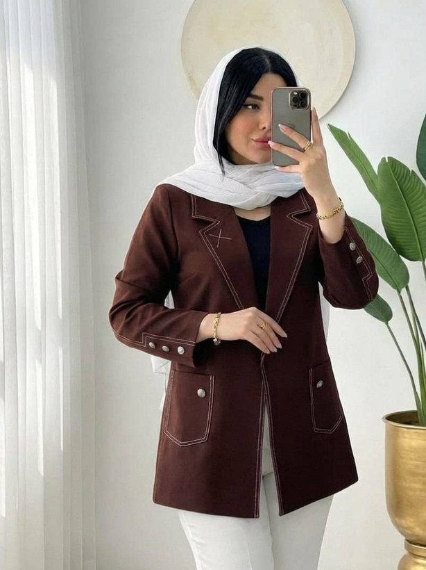 کت تک رو دوزی زیبا کد 39510 پری