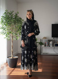 پیراهن یقه چین دار پتینه ای زیبا وشیک تنخور عالی در رنگبندی زیبا