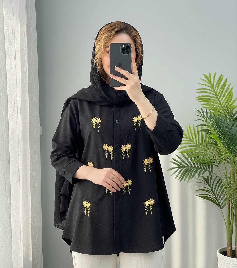 شومیز مانتویی اسما در دو طرح جذاب🎀🥰کد513 آدراپانا