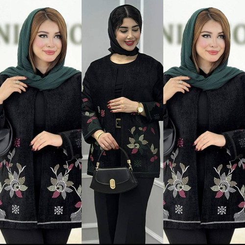 کت مخمل گلدوزی اعلا تنخور عالی وشیک تکرنگ✅️✅️✅️راشین ✨️✨️✨️۶۹۹۸