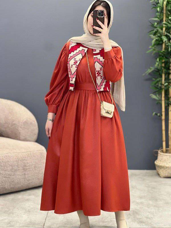 پیراهن ماهلین زیبا کیفیت عالی💜✅99968پرفاز
