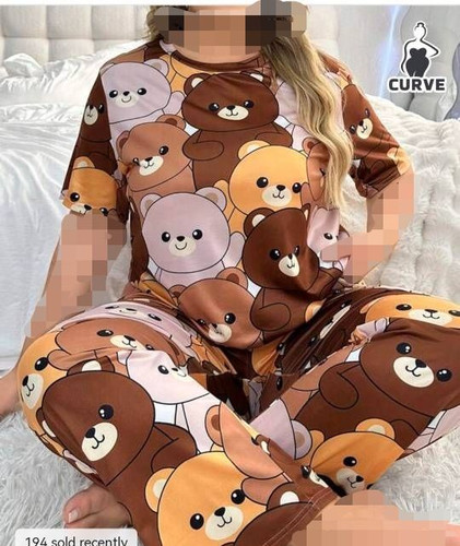 ست بلوز و شلوار راحتی سایز بزرگ 💯🌈🎀۲۵۶۱ بزمی