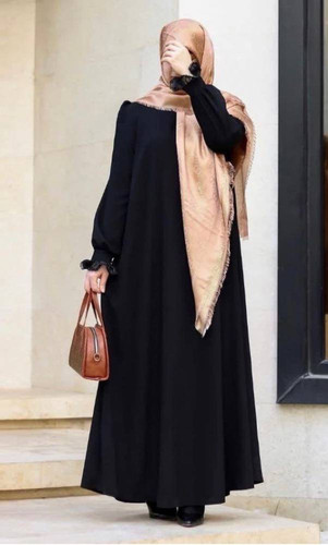 مانتو عبایی حجاب در سه رنگ زیبا الیزه درجه یک کد 39547 پری بانو