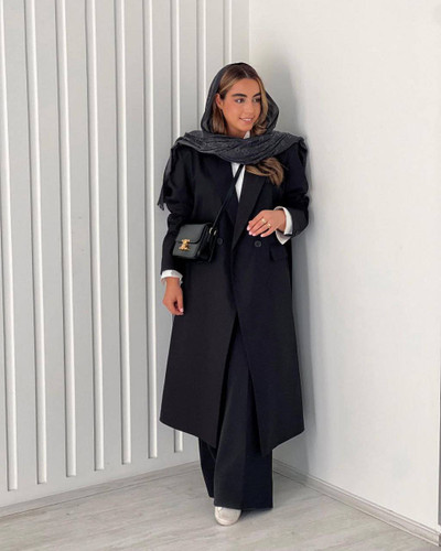 کت بلند صحرا کرپ مازراتی لایی کوبی شده 🎀🍒🛍🤩💞ساریگل