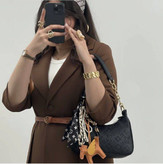مانتو تکی ارتمیس✅🌹جنس مازراتی کار بدون کمربند، نیل