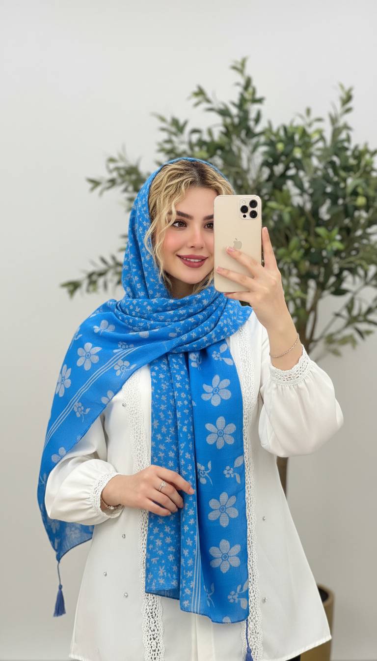 شال مینا نخ اسلپ  خنک و بهاری  با کیفیت عالی تک رنگ 🌈 😍کد۵۸۰۹ ستشو