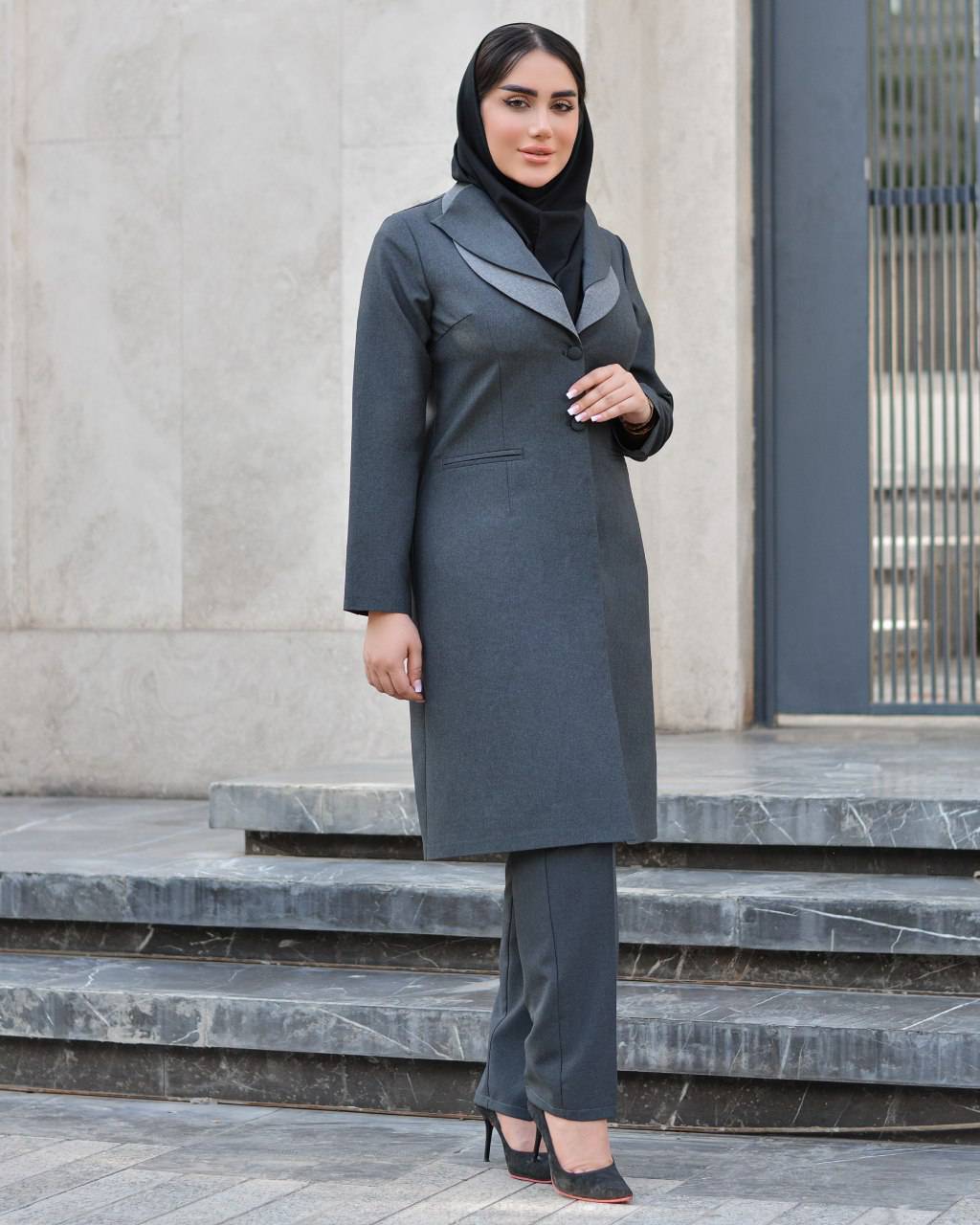 مانتو شلوار اداری تیسا😍✅6790آمیگل
