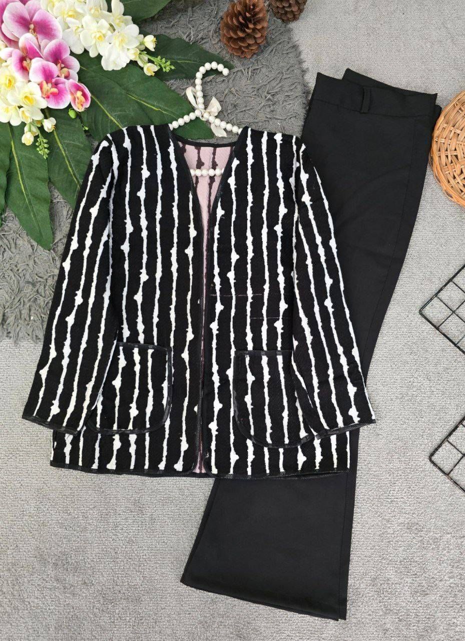 کت الیزه تافته سوزن دوزی🛍🌈🌌۴۵۰۳ نفیس