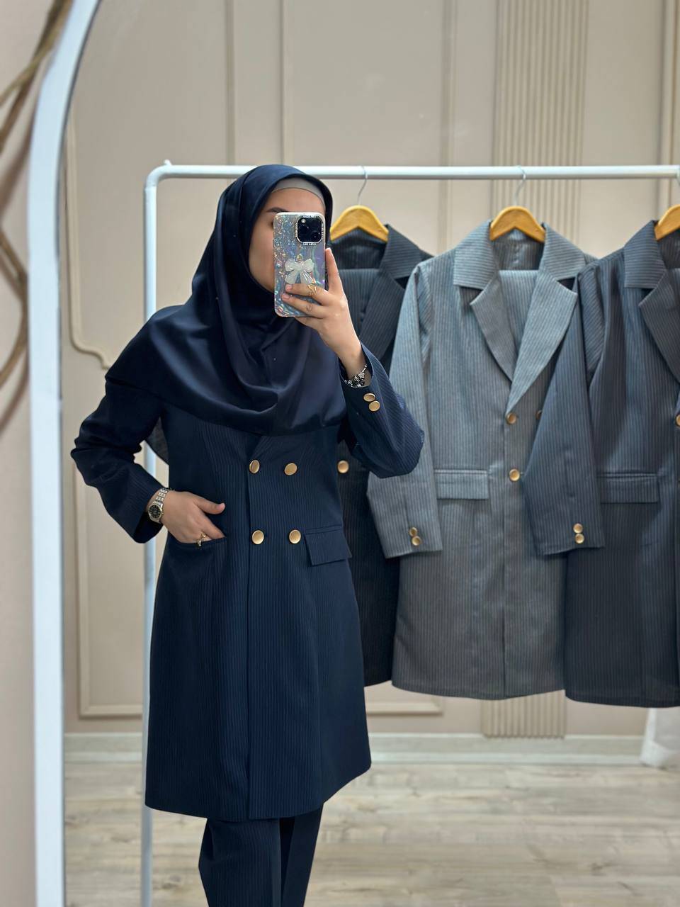 مانتو شلوار اداری بیتا 😍✅4234آمیگل