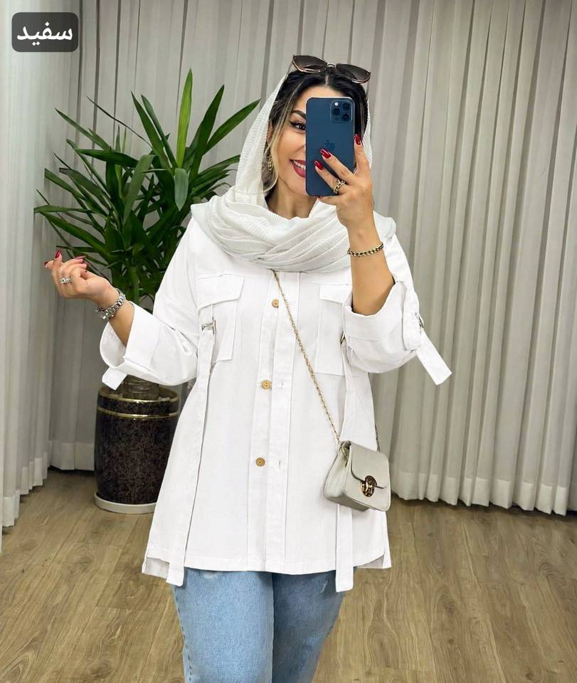 مانتو هاوین کتان لینن نچرال اعلا در رنگ بندی کد 7088 شایسته