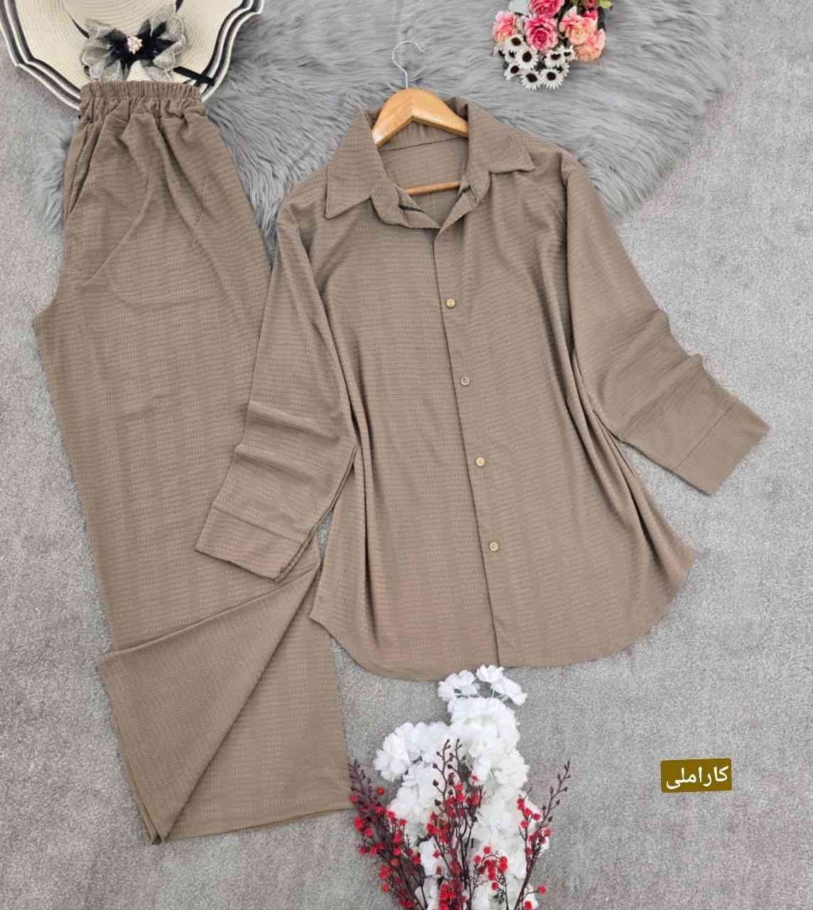 ست محانتو و شلوار بیسکویتی مراکشی 🛍🌈💞🎀۶۹۲۷ والیا