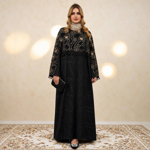 عبایی شنلدار خرم سلطان با کیفیت عالی در دو طرح کد18232 چیچک