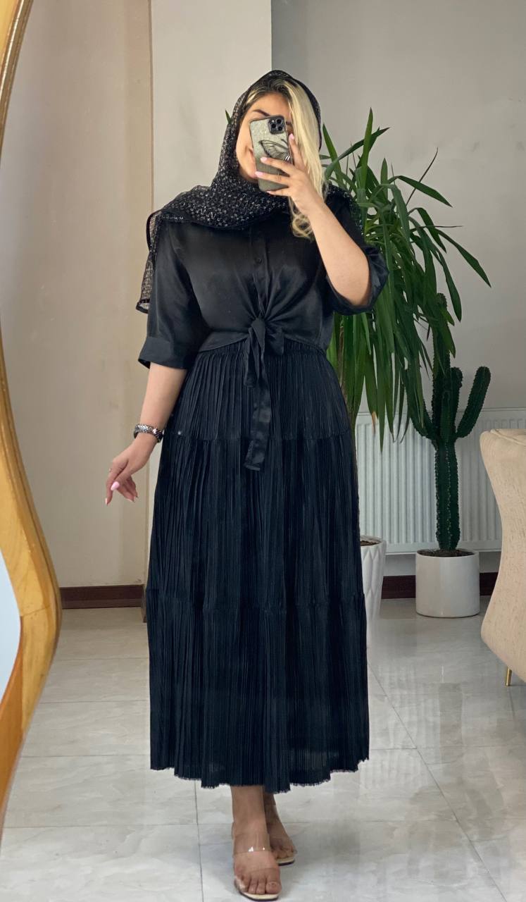 ست شومبز و دامن طبقه ای  ترنم ۵۰۶۸ 🎀🛍💯۲۷۹ آرشیدا
