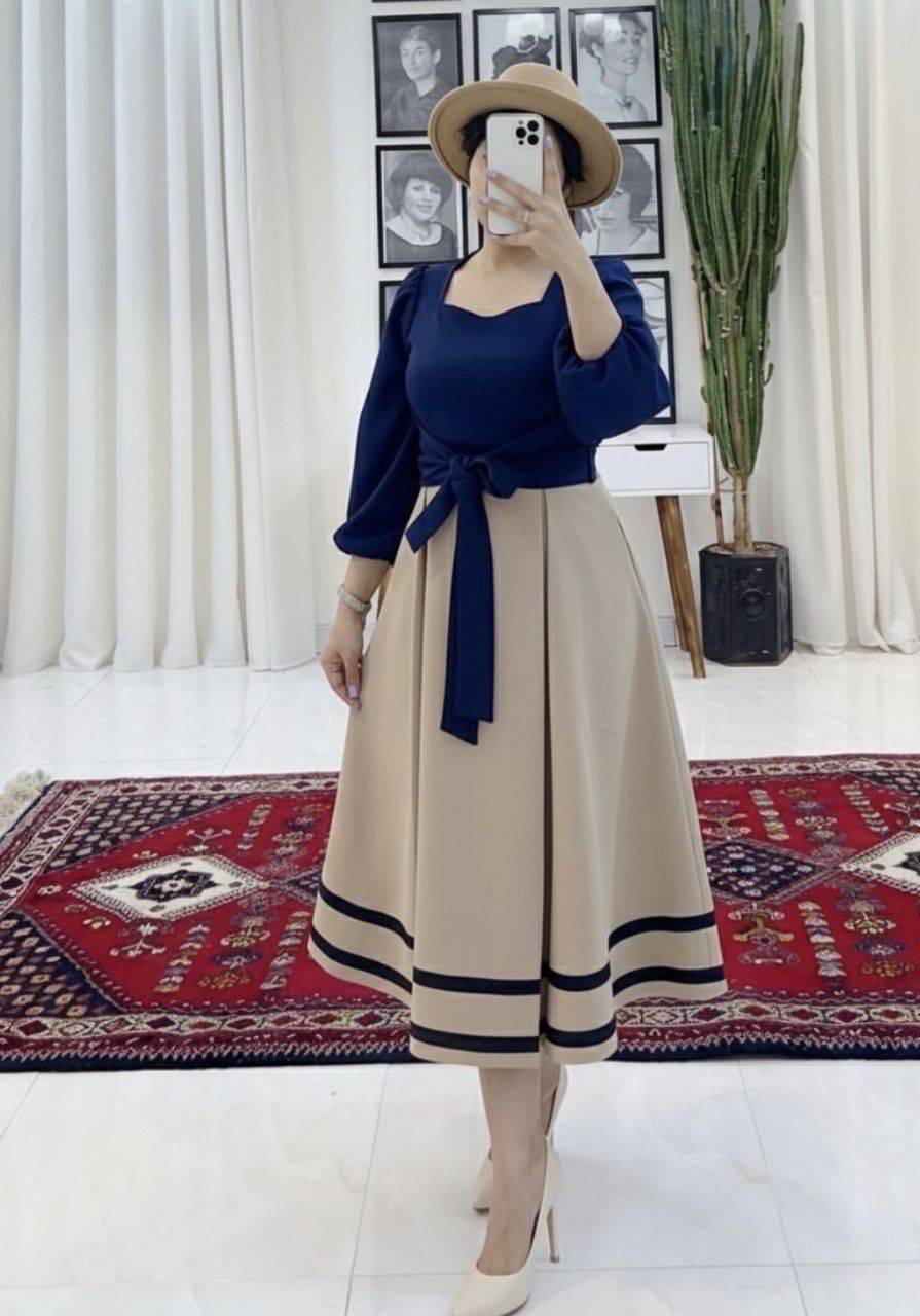 پیراهن نازگل تنخور زیبا و دو رنگ بندی جذاب ❤️🥰کد666 آدراپانا