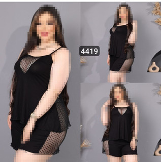 ست تاپ شورتک جودون سایز بززگ ۴۴۱۹ بزم🛍
