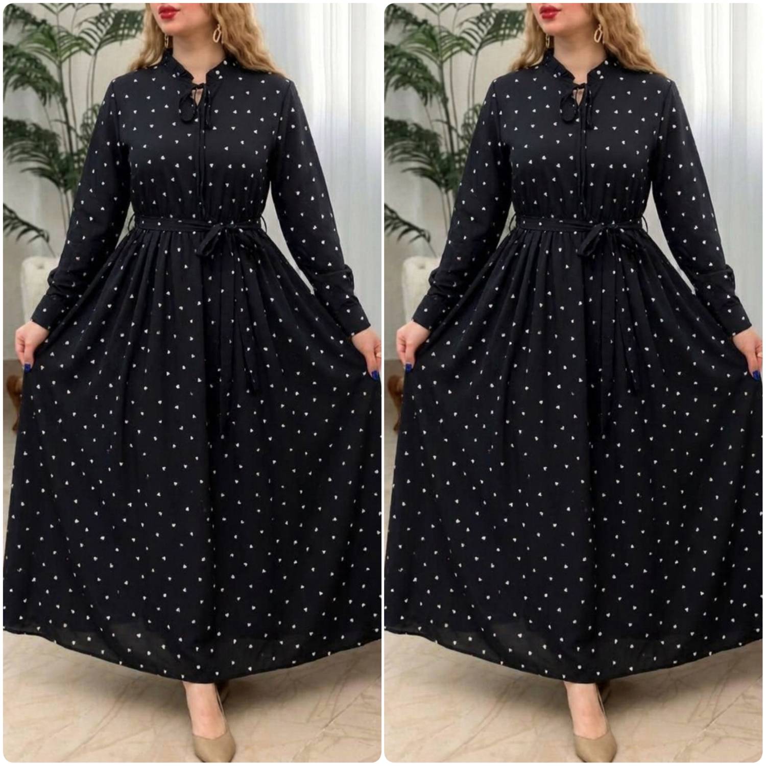 پیراهن ساحلی قلبی ❤️ با پارچه بوگاتی با کیفیت ✅الیش16391