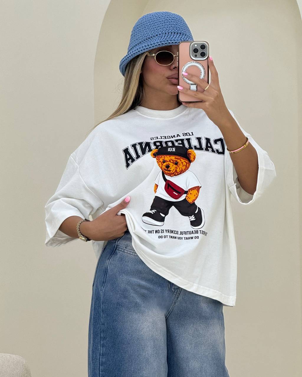 تیشرت لس آنجلس خرسی 🐻 با کیفیت بسیار عالی ✅الیش16862