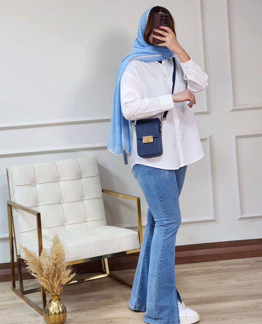 شومیز تک سفید 🌼با کیفیت بسیار عالی ✅ ارغوان100628