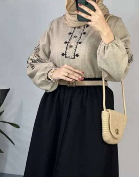 ست بلوز و دامن رها 🌿 با رنگ بندی و کیفیت بسیار عالی ✅ والی6550