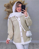 مانتو لنین دو رنگ🌈باکیفیت ورنگ بندی متنوع✅سارین16919