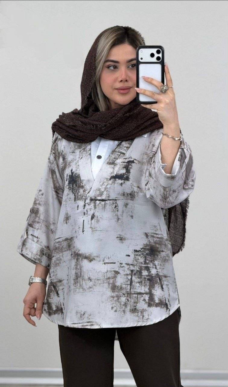 تونیک مانتویی هلیا 🌿 رنگ بندی و کیفیت عالی ✅ساری6987