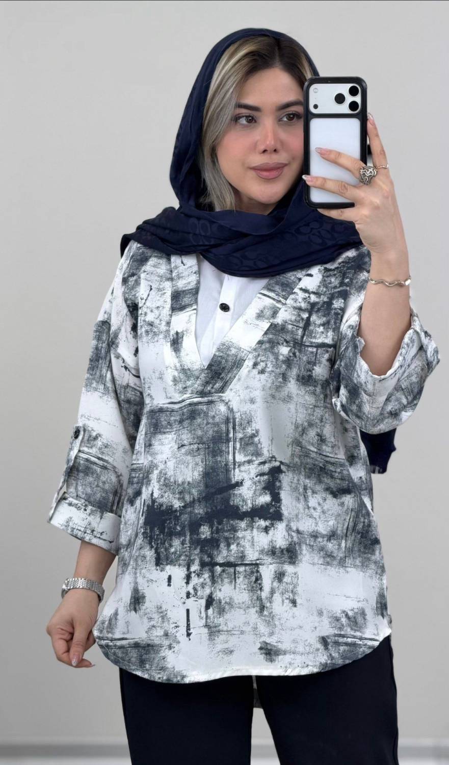 تونیک مانتویی هلیا 🌿 رنگ بندی و کیفیت عالی ✅ساری6987