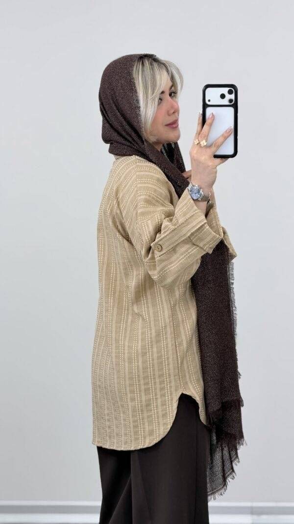 مانتو جیب صلیبی شراره 🌿 با کیفیت بسیار عالی ✅ساری7667