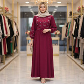 کفتان گلدوزی پاپیونی 🌿 با رنگ بندی و کیفیت عالی ✅والی6855