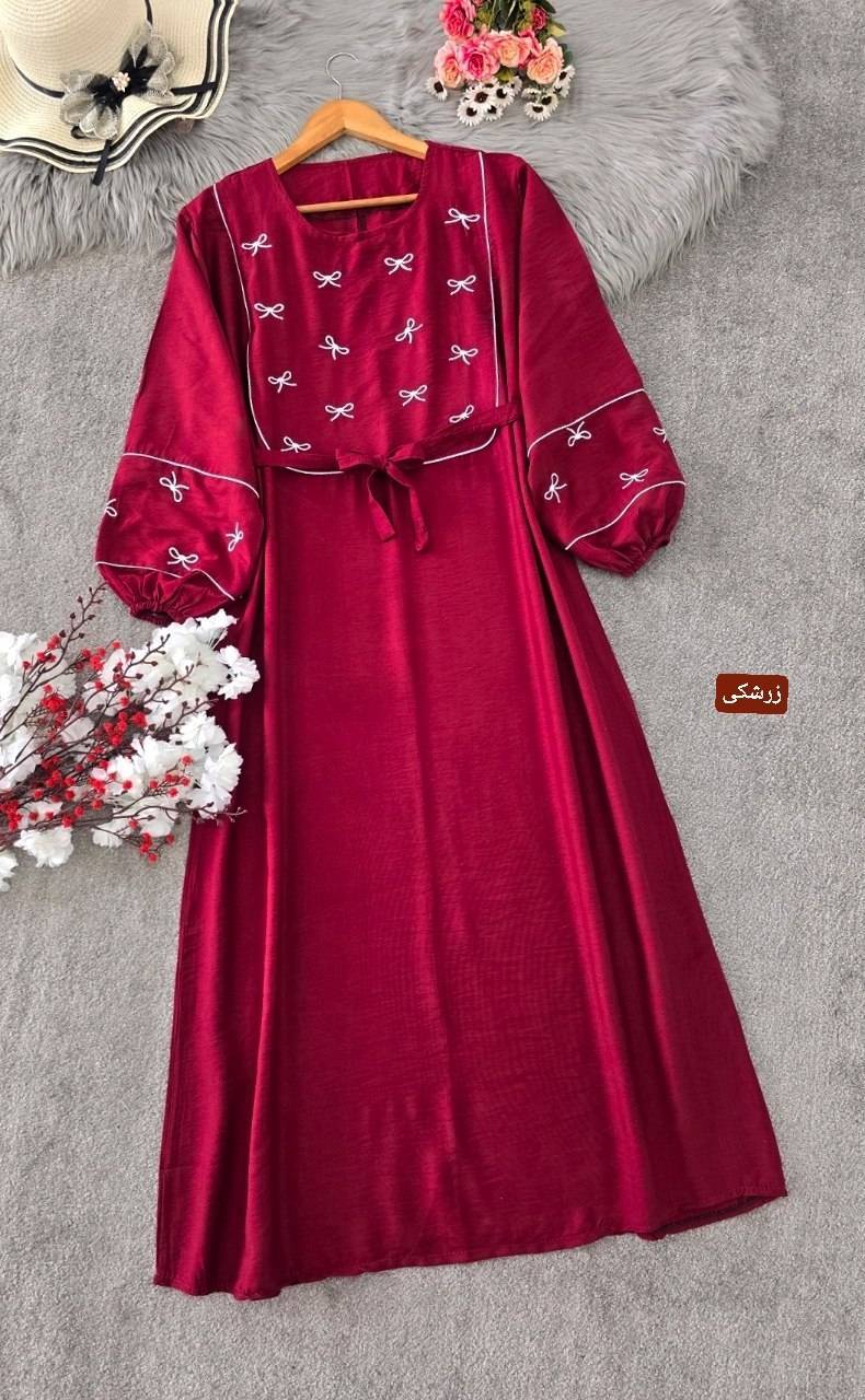 کفتان گلدوزی پاپیونی 🌿 با رنگ بندی و کیفیت عالی ✅والی6855