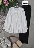 شومیز یقه نخی خارجی وارداتی🛍💯💞۱۵۴۱۱ نفیس