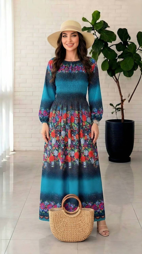 ساحلی ترنم در رنگ بندی زیبا 🎀🫀کد10119 ماه