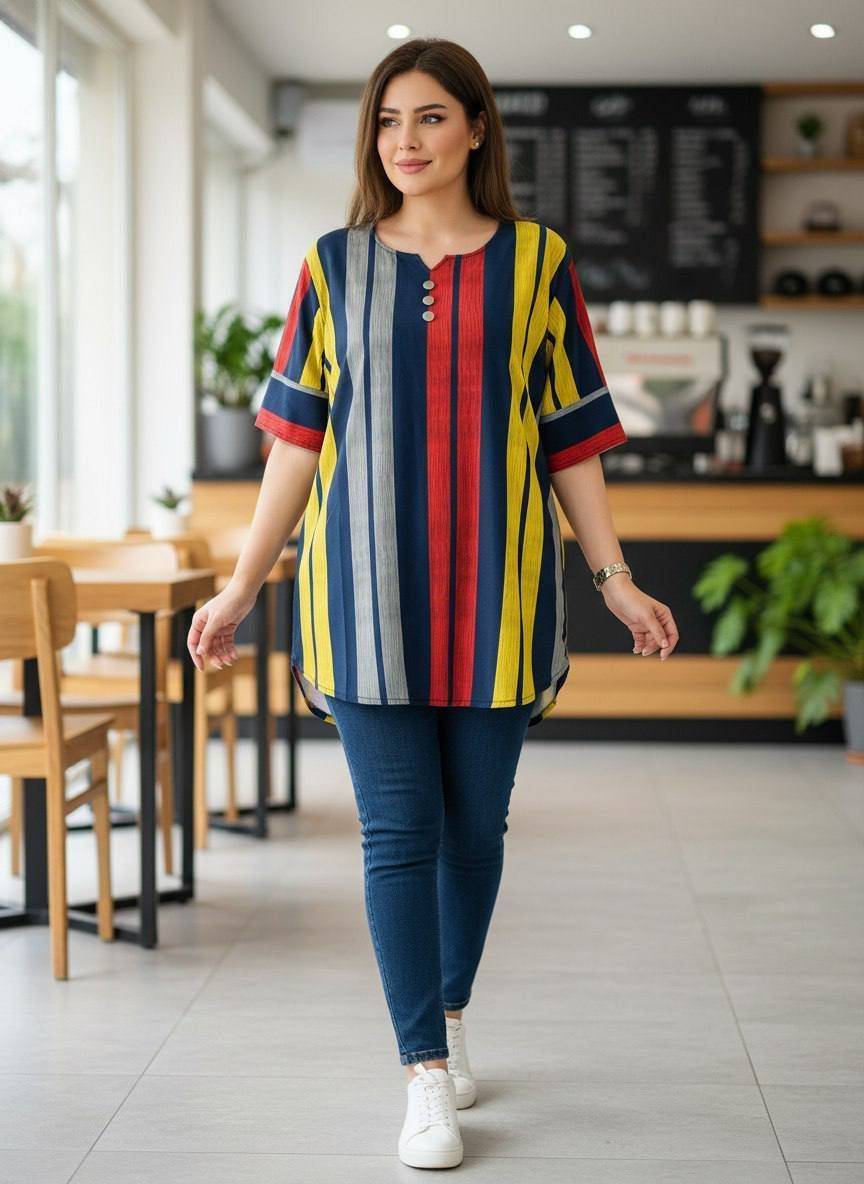 شومیز پریا شیک و زیبا 🫀🥰کد 76491شهرزاد