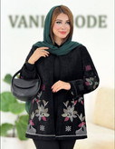 مانتو کتی مجلسی رازقی🌿 با کیفیت بسیار عالی✅ الیش4562